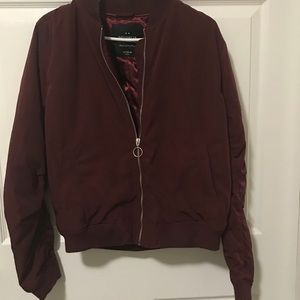 Cotton On Burgundy Bomber sz 10